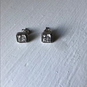 Pandora cubic zirconia sterling silver studs